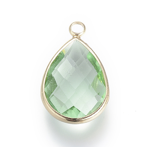 PandaHall Glass Pendants, with Brass Findings, Faceted, Drop, Light Gold, Medium Sea Green, 18x10.5x4.5mm, Hole: 1.8~2.3mm Brass+Glass...
PandaHall Glass Pendants, with Brass Findings, Faceted, Drop, Light Gold, Medium Sea Green, 18x10.5x4.5mm, Hole: 1.8~2.3mm Brass+Glass...