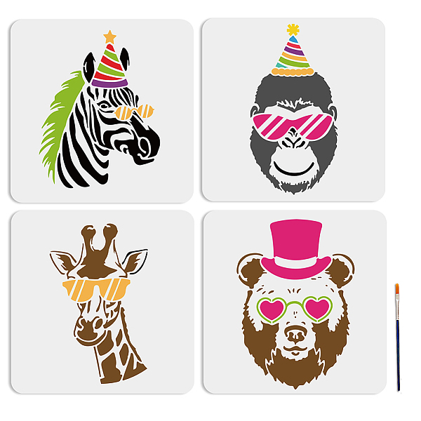 PandaHall MAYJOYDIY US 1 Set PET Hollow Out Drawing Painting Stencils, for DIY Scrapbook, Photo Album, with 1Pc Art Paint Brushes, for...
PandaHall MAYJOYDIY US 1 Set PET Hollow Out Drawing Painting Stencils, for DIY Scrapbook, Photo Album, with 1Pc Art Paint Brushes, for...