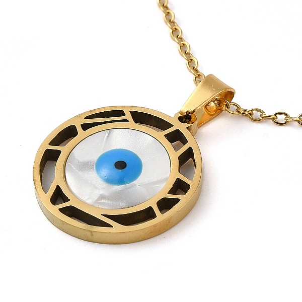 PandaHall Evil Eye Natural Shell with Enamel Pendant Necklaces, with 304 Stainless Steel Cable Chains, Golden, 15.94 inch(40.5cm) Shell Evil...
PandaHall Evil Eye Natural Shell with Enamel Pendant Necklaces, with 304 Stainless Steel Cable Chains, Golden, 15.94 inch(40.5cm) Shell Evil...