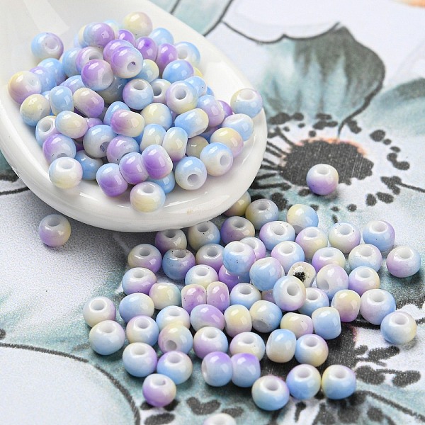 PandaHall Two Tone Opaque Colours Glass Seed Beads, Round, Lilac, 3x2.5mm, Hole: 0.9mm, about 170pcs/bag Glass Purple
PandaHall Two Tone Opaque Colours Glass Seed Beads, Round, Lilac, 3x2.5mm, Hole: 0.9mm, about 170pcs/bag Glass Purple