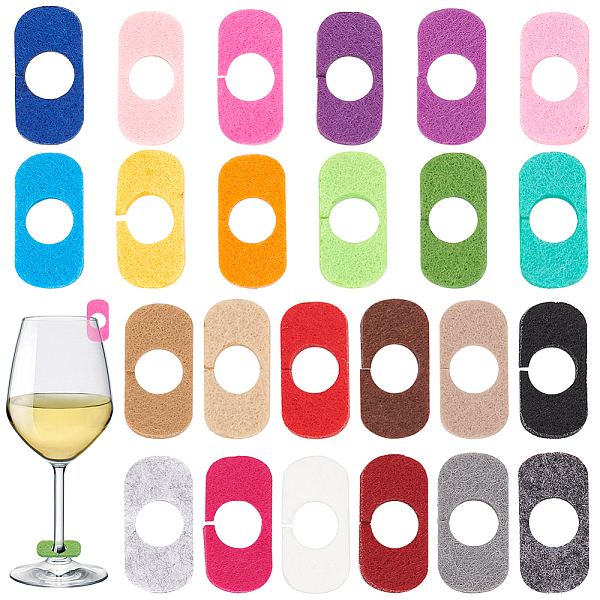 PandaHall BENECREAT 24Pcs 24 Colors Felt Wine Glass Charms, Oval Rectangle, Mixed Color, 35x15mm, Hole: 10mm, 1pc/color Cloth Rectangle..., Multicolor
PandaHall BENECREAT 24Pcs 24 Colors Felt Wine Glass Charms, Oval Rectangle, Mixed Color, 35x15mm, Hole: 10mm, 1pc/color Cloth Rectangle..., Multicolor
