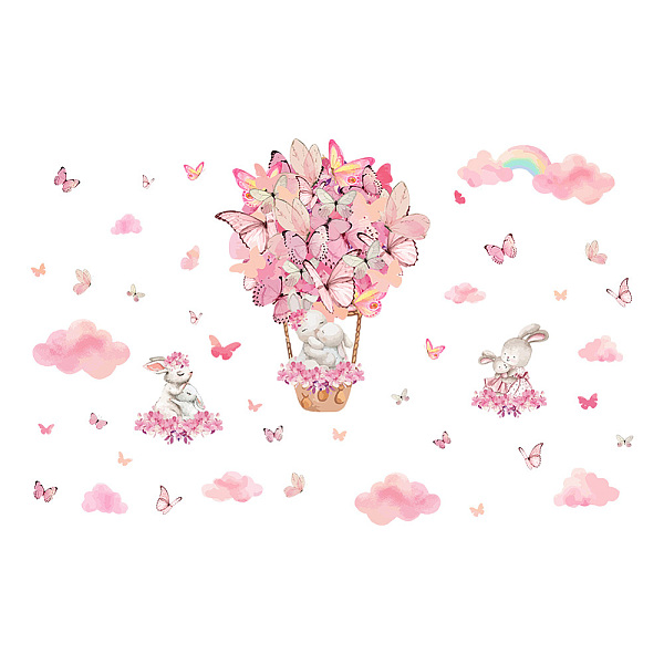 PandaHall PVC Wall Stickers, Wall Decoration, Hot Air Balloon Pattern, 1180x290mm, 2 sheets/set Plastic Hot Air Balloon Pink
PandaHall PVC Wall Stickers, Wall Decoration, Hot Air Balloon Pattern, 1180x290mm, 2 sheets/set Plastic Hot Air Balloon Pink