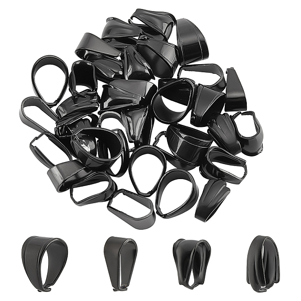 PandaHall PH 40pcs 4 Styles Snap On Bails, Stainless Steel Pendant Clasps 9~11mm Teardrop Open Pinch Clip Bail Pendant Connector Hook...
PandaHall PH 40pcs 4 Styles Snap On Bails, Stainless Steel Pendant Clasps 9~11mm Teardrop Open Pinch Clip Bail Pendant Connector Hook...