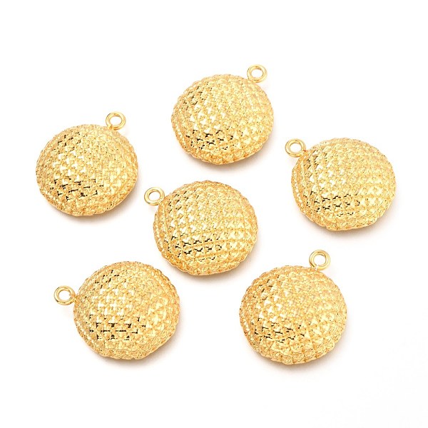 PandaHall Brass Pendants, Half Round with Grid Pattern, Real 18K Gold Plated, 24x20x5.8mm, Hole: 1.8mm Brass Half Round
PandaHall Brass Pendants, Half Round with Grid Pattern, Real 18K Gold Plated, 24x20x5.8mm, Hole: 1.8mm Brass Half Round
