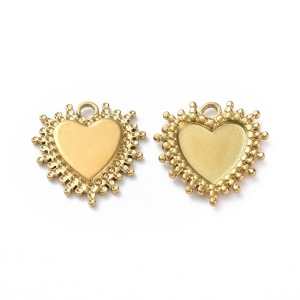 PandaHall Ion Plating(IP) 304 Stainless Steel Pendants, Heart Charm, Golden, 20.5x20x2.5mm, Hole: 2.5mm 304 Stainless Steel Heart
PandaHall Ion Plating(IP) 304 Stainless Steel Pendants, Heart Charm, Golden, 20.5x20x2.5mm, Hole: 2.5mm 304 Stainless Steel Heart