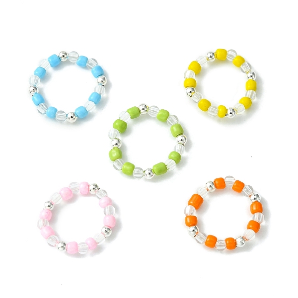 PandaHall Acrylic & Glass Seed Beaded Stretch Rings for Women, Mixed Color, US Size 12 1/4(21.5mm) Acrylic Multicolor
PandaHall Acrylic & Glass Seed Beaded Stretch Rings for Women, Mixed Color, US Size 12 1/4(21.5mm) Acrylic Multicolor