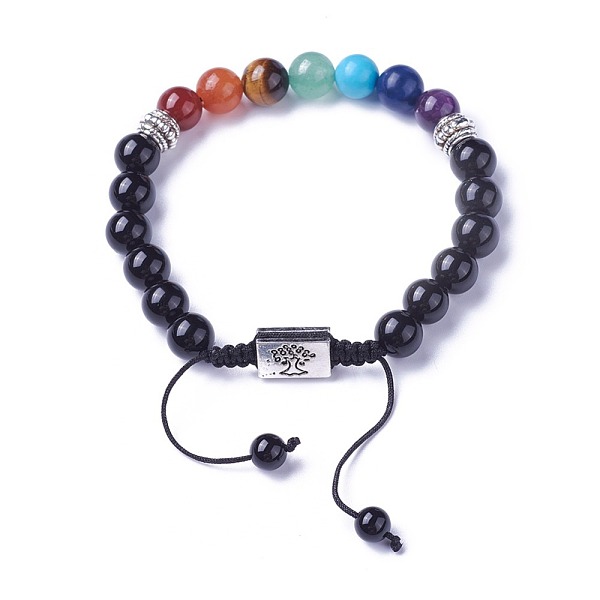 PandaHall Chakra Jewelry, Natural & Synthetic Mixed Stone Braided Bead Bracelets, with Natural Obsidian, Alloy Findings and Nylon Cord...
PandaHall Chakra Jewelry, Natural & Synthetic Mixed Stone Braided Bead Bracelets, with Natural Obsidian, Alloy Findings and Nylon Cord...