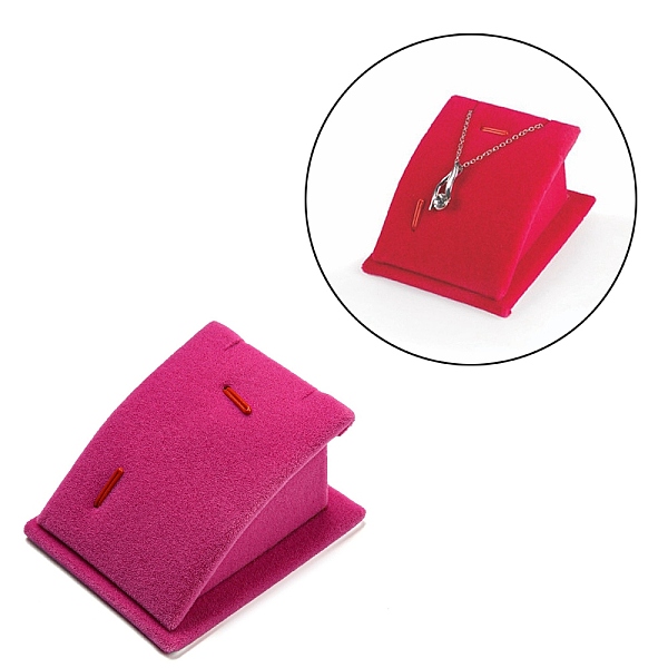 PandaHall Velvet Curved Jewelry Displays, For Necklaces and Pendants, Medium Violet Red, 3.9x6.3x7.5cm Velvet
PandaHall Velvet Curved Jewelry Displays, For Necklaces and Pendants, Medium Violet Red, 3.9x6.3x7.5cm Velvet