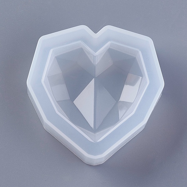 PandaHall Silicone Molds, Resin Casting Molds, For UV Resin, Epoxy Resin Jewelry Making, Heart, Faceted, White, 56x56x15.5mm, Inner Size...
PandaHall Silicone Molds, Resin Casting Molds, For UV Resin, Epoxy Resin Jewelry Making, Heart, Faceted, White, 56x56x15.5mm, Inner Size...