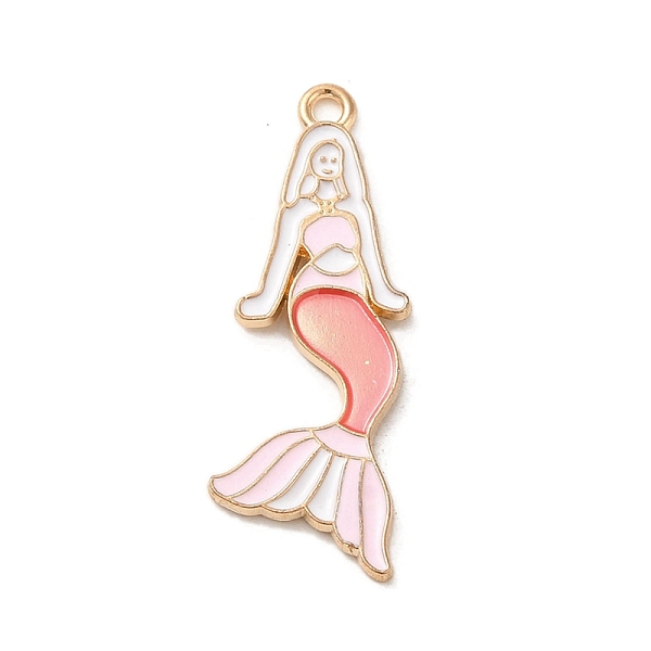 PandaHall Alloy Enamel Pendants, Light Gold, Mermaid Charm, Pink, 31x11x1mm, Hole: 1.6mm Alloy+Enamel Mermaid Pink
PandaHall Alloy Enamel Pendants, Light Gold, Mermaid Charm, Pink, 31x11x1mm, Hole: 1.6mm Alloy+Enamel Mermaid Pink