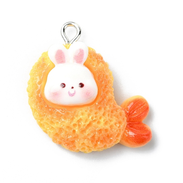 PandaHall Resin Pendants, Rabbit Shrimp Charms with Iron Loops, Orange, 25x25x11.5mm, Hole: 2mm Iron+Resin Rabbit Orange
PandaHall Resin Pendants, Rabbit Shrimp Charms with Iron Loops, Orange, 25x25x11.5mm, Hole: 2mm Iron+Resin Rabbit Orange