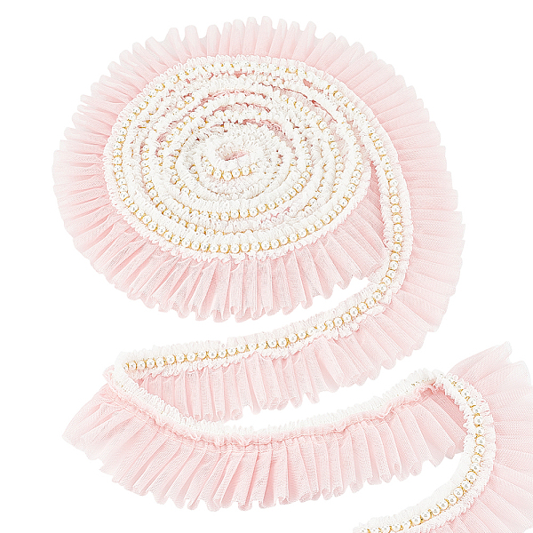 PandaHall FINGERINSPIRE 4 Yards Ruffle Trim Ribbon 2-3/8 inch Wide Pink Pleated Tulle Lace Trim with Pearl Beads Decorative Pleated Lace...
PandaHall FINGERINSPIRE 4 Yards Ruffle Trim Ribbon 2-3/8 inch Wide Pink Pleated Tulle Lace Trim with Pearl Beads Decorative Pleated Lace...
