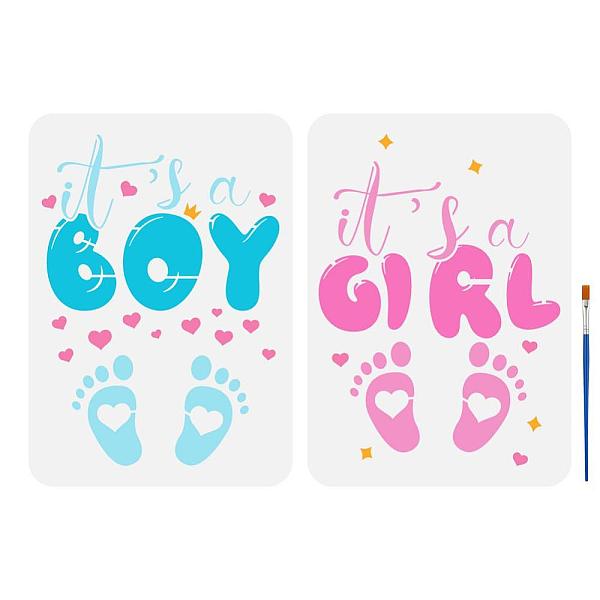 PandaHall Fingerinspire 1 Set Baby Theme PET Hollow Out Drawing Painting Stencils, for DIY Scrapbook, Photo Album, with 1Pc Art Paint...
PandaHall Fingerinspire 1 Set Baby Theme PET Hollow Out Drawing Painting Stencils, for DIY Scrapbook, Photo Album, with 1Pc Art Paint...