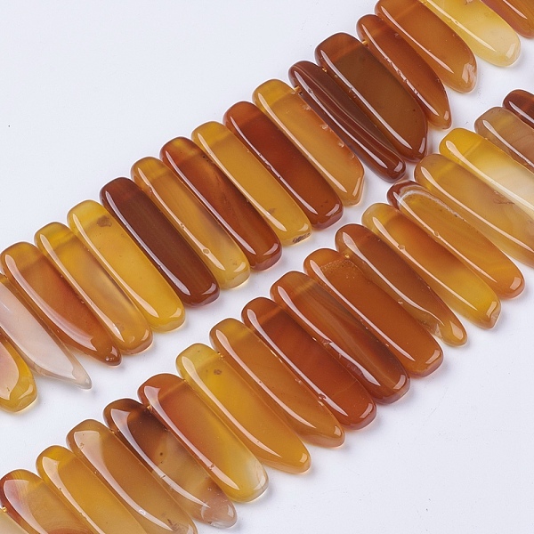 PandaHall Natural Agate Beads Strands, Top Drilled Beads, Dyed, Rectangle, Sienna, 18~45x8~13x5~6.5mm, Hole: 1mm, about 14.56 inch~15.15..., Brown
PandaHall Natural Agate Beads Strands, Top Drilled Beads, Dyed, Rectangle, Sienna, 18~45x8~13x5~6.5mm, Hole: 1mm, about 14.56 inch~15.15..., Brown