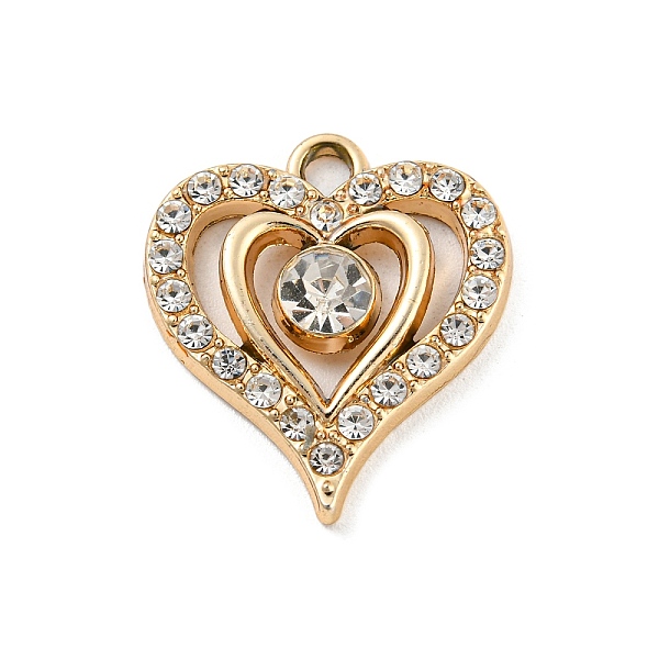 PandaHall UV Plating Alloy Rhinestone Pendants, Hollow Heart Charms, Golden, 20.5x18.5x4mm, Hole: 2.3mm Alloy+Rhinestone Heart
PandaHall UV Plating Alloy Rhinestone Pendants, Hollow Heart Charms, Golden, 20.5x18.5x4mm, Hole: 2.3mm Alloy+Rhinestone Heart