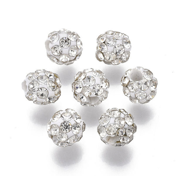 PandaHall Polymer Clay Rhinestone Beads, Round, Crystal, Rhinestone: PP10(1.6~1.7mm), 4 Rows Rhinestone, 6mm, Hole: 1.6mm Polymer Clay+Glass..., Clear
PandaHall Polymer Clay Rhinestone Beads, Round, Crystal, Rhinestone: PP10(1.6~1.7mm), 4 Rows Rhinestone, 6mm, Hole: 1.6mm Polymer Clay+Glass..., Clear