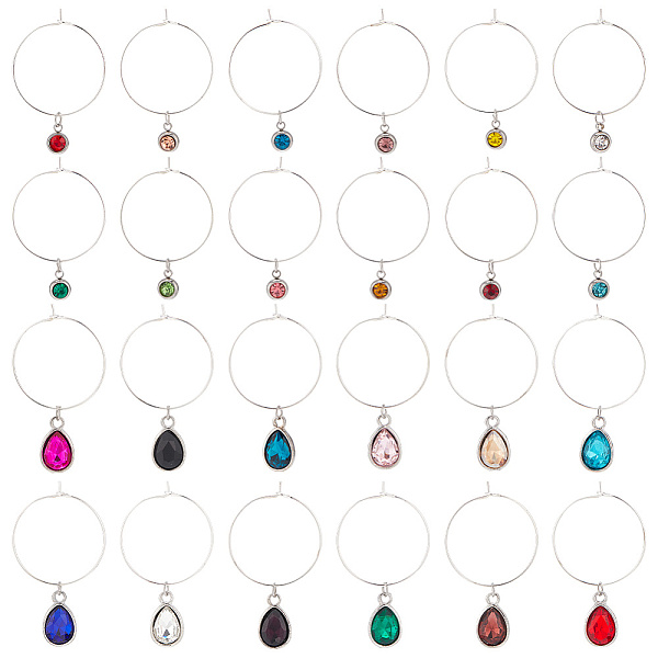 PandaHall BENECREAT Rhinestone Birthstone Wine Glass Charm Ring, 201 Stainless Steel & Alloy & Brass Goblet Marker, Ring Drink Markers..., Multicolor
PandaHall BENECREAT Rhinestone Birthstone Wine Glass Charm Ring, 201 Stainless Steel & Alloy & Brass Goblet Marker, Ring Drink Markers..., Multicolor