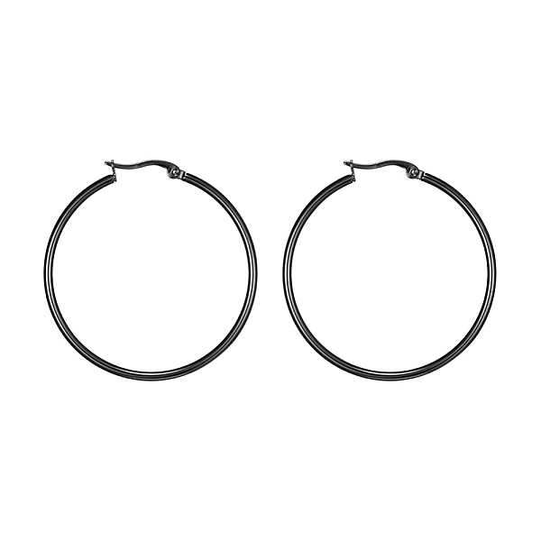 PandaHall 304 Stainless Steel Big Hoop Earrings, Hypoallergenic Earrings, Gunmetal, 12 Gauge, 39~41x2mm, pin: 0.7x1mm 304 Stainless Steel...
PandaHall 304 Stainless Steel Big Hoop Earrings, Hypoallergenic Earrings, Gunmetal, 12 Gauge, 39~41x2mm, pin: 0.7x1mm 304 Stainless Steel...