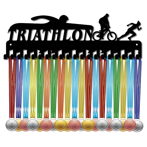PandaHall Iron Medal Holder Frame, 20 Hooks Medals Display Hanger Rack, with Screws, Rectangle, Black, Sports, 130x400mm, Hole: 5mm Iron...
PandaHall Iron Medal Holder Frame, 20 Hooks Medals Display Hanger Rack, with Screws, Rectangle, Black, Sports, 130x400mm, Hole: 5mm Iron...