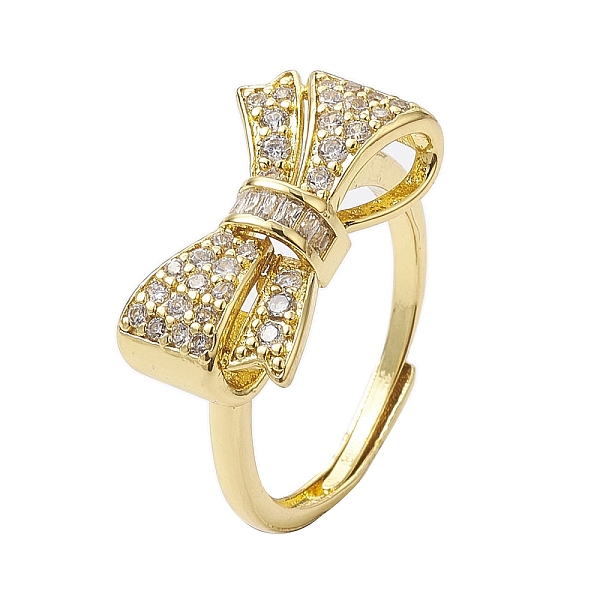 PandaHall Rack Plating Brass Micro Pave Cubic Zirconia Adjustable Rings, Long-Lasting Plated, Lead Free & Cadmium Free, Bowknot, Real 18K...
PandaHall Rack Plating Brass Micro Pave Cubic Zirconia Adjustable Rings, Long-Lasting Plated, Lead Free & Cadmium Free, Bowknot, Real 18K...