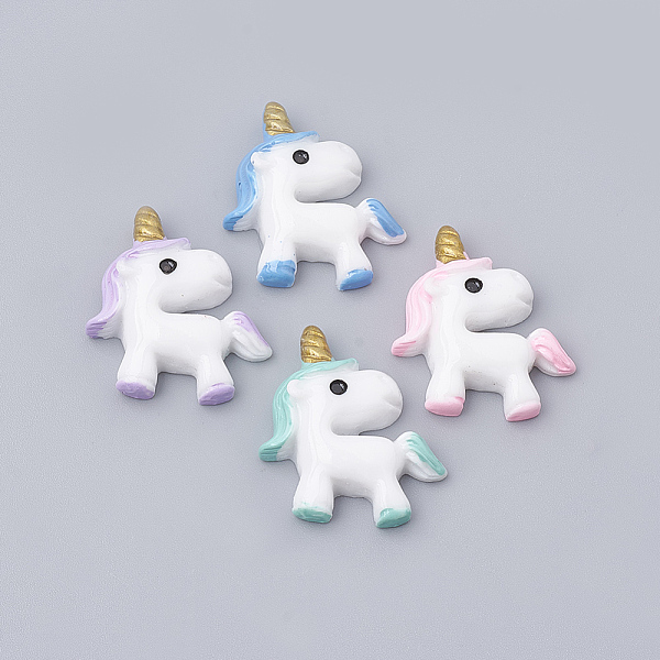 PandaHall Resin Cabochons, Unicorn, Mixed Color, 26x23x7mm Resin Unicorn Multicolor
PandaHall Resin Cabochons, Unicorn, Mixed Color, 26x23x7mm Resin Unicorn Multicolor
