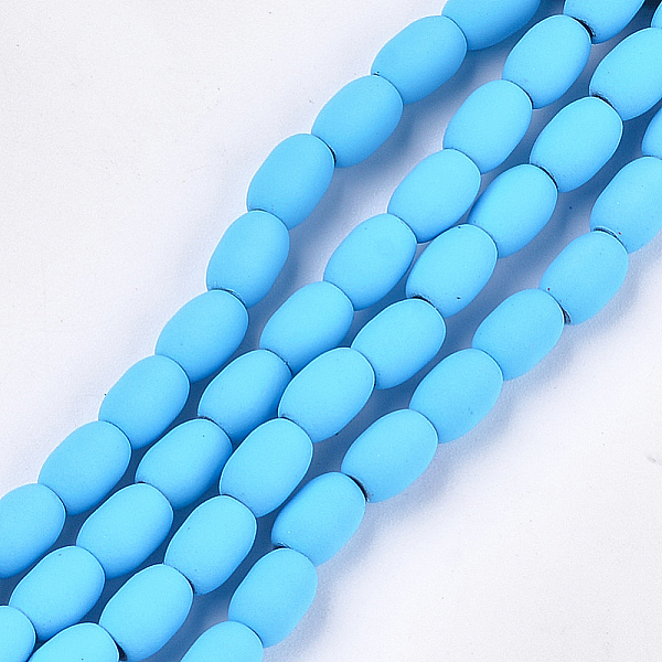 PandaHall Spray Painted Non-magnetic Synthetic Hematite Beads Strands, Oval, Deep Sky Blue, 7.5x5mm, Hole: 1.5mm, about 53~54pcs/strand...
PandaHall Spray Painted Non-magnetic Synthetic Hematite Beads Strands, Oval, Deep Sky Blue, 7.5x5mm, Hole: 1.5mm, about 53~54pcs/strand...