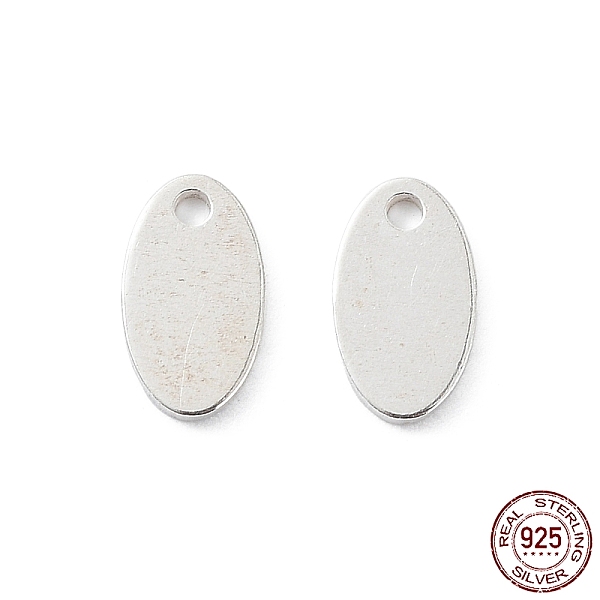 PandaHall 925 Sterling Silver Charms, Blank Oval, Silver, 7x4x0.6mm, Hole: 0.9mm Sterling Silver Oval
PandaHall 925 Sterling Silver Charms, Blank Oval, Silver, 7x4x0.6mm, Hole: 0.9mm Sterling Silver Oval