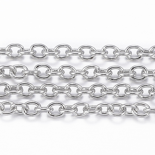 PandaHall 3.28 Feet 304 Stainless Steel Cable Chains, Soldered, Oval, Stainless Steel Color, 2x1.5x0.4mm 304 Stainless Steel
PandaHall 3.28 Feet 304 Stainless Steel Cable Chains, Soldered, Oval, Stainless Steel Color, 2x1.5x0.4mm 304 Stainless Steel