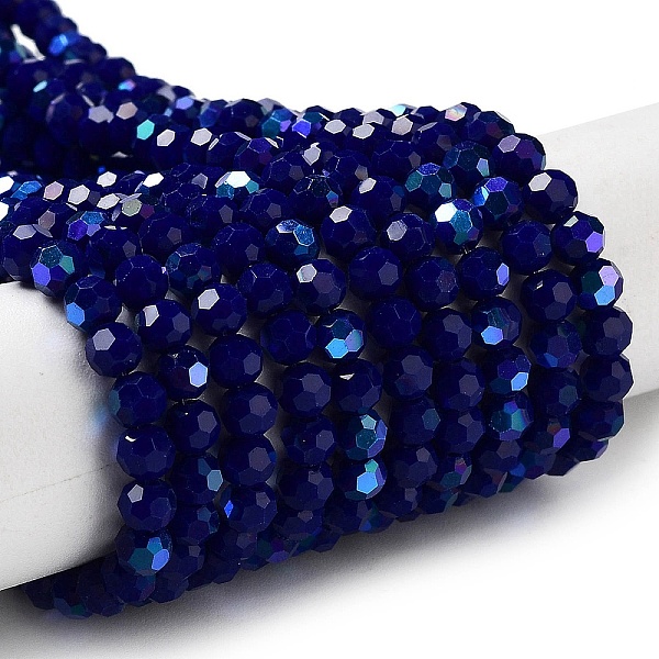PandaHall Opaque Glass Beads Strands, Faceted, Round, Dark Blue, 4mm, Hole: 0.8mm, about 87~93pcs/strand, 32~33cm Glass Round
PandaHall Opaque Glass Beads Strands, Faceted, Round, Dark Blue, 4mm, Hole: 0.8mm, about 87~93pcs/strand, 32~33cm Glass Round