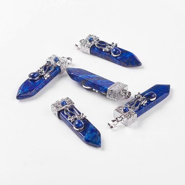 PandaHall Dyed Natural Lapis Lazuli Big Pendants, with Alloy Findings, Arrow, Platinum, 56~58x16x10mm, Hole: 5x7mm Lapis Lazuli Arrow
PandaHall Dyed Natural Lapis Lazuli Big Pendants, with Alloy Findings, Arrow, Platinum, 56~58x16x10mm, Hole: 5x7mm Lapis Lazuli Arrow