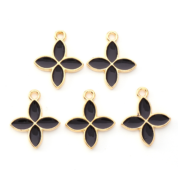 PandaHall Light Gold Plated Alloy Enamel Pendants, Flower, Black, 17.8x14.5x1.5mm, Hole: 1.6mm Alloy+Enamel Flower Black
PandaHall Light Gold Plated Alloy Enamel Pendants, Flower, Black, 17.8x14.5x1.5mm, Hole: 1.6mm Alloy+Enamel Flower Black