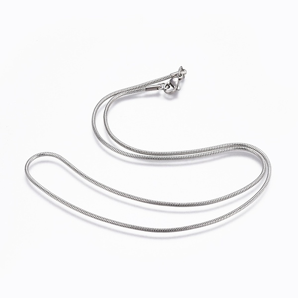 PandaHall 304 Stainless Steel Snake Chain Necklaces, with 304 Stainless Steel Clasps, Stainless Steel Color, 19.9 inch(50.5cm), 1.5mm 304...
PandaHall 304 Stainless Steel Snake Chain Necklaces, with 304 Stainless Steel Clasps, Stainless Steel Color, 19.9 inch(50.5cm), 1.5mm 304...