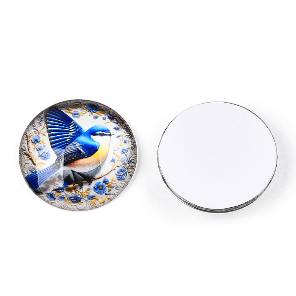 PandaHall Glass Cabochons, Half Round,, Flower and Bird Pattern, Colorful, 35x9mm Glass Half Round Multicolor
PandaHall Glass Cabochons, Half Round,, Flower and Bird Pattern, Colorful, 35x9mm Glass Half Round Multicolor