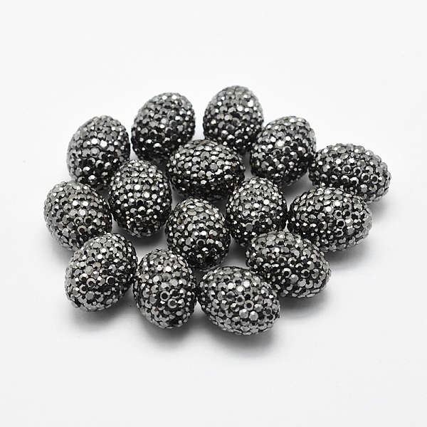 PandaHall Handmade Polymer Clay Rhinestone Beads, Oval, Hematite, 16x12mm, Hole: 1.5mm Polymer Clay+Glass Rhinestone Oval Black
PandaHall Handmade Polymer Clay Rhinestone Beads, Oval, Hematite, 16x12mm, Hole: 1.5mm Polymer Clay+Glass Rhinestone Oval Black