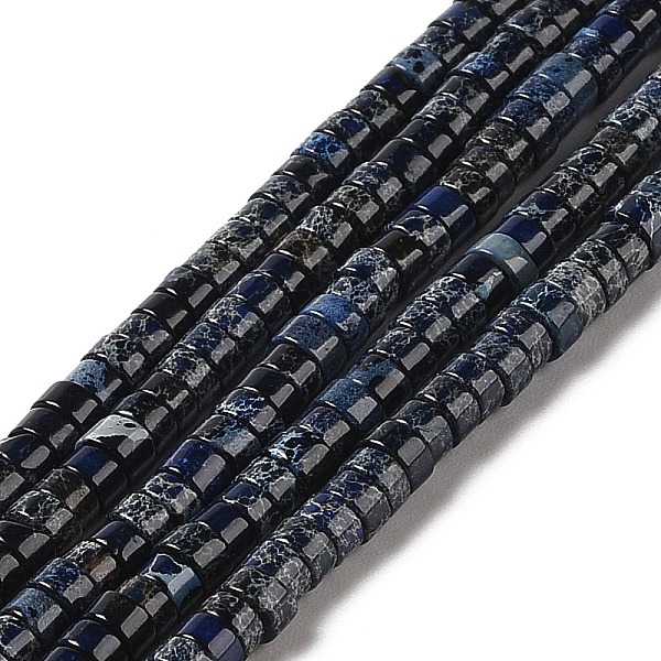 PandaHall Natural Imperial Jasper Beads Strands, Dyed, Disc, Heishi Beads, Prussian Blue, 4~4.5x1.5~3mm, Hole: 1.5mm, about...
PandaHall Natural Imperial Jasper Beads Strands, Dyed, Disc, Heishi Beads, Prussian Blue, 4~4.5x1.5~3mm, Hole: 1.5mm, about...