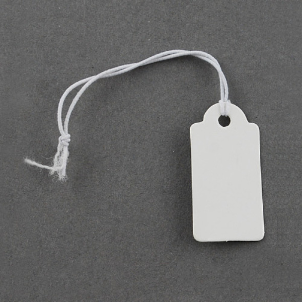 PandaHall Paper Price Cards, Can be tied on the products, Rectangle, White, 27x13x0.4mm Paper White
PandaHall Paper Price Cards, Can be tied on the products, Rectangle, White, 27x13x0.4mm Paper White