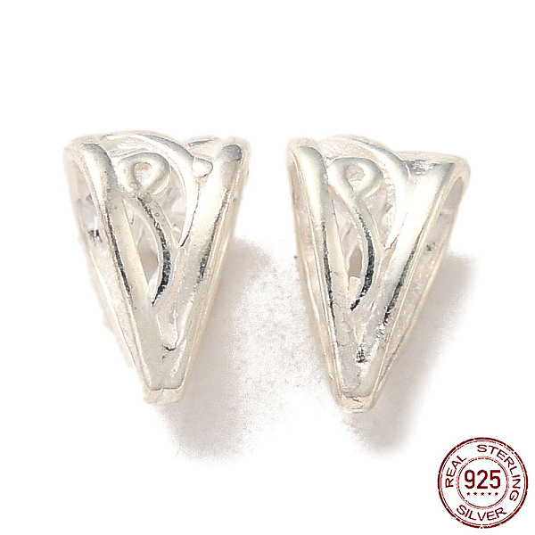 PandaHall 925 Sterling Silver Snap on Bails, Silver, 9x6x6.5mm, Hole: 7.5x5mm Sterling Silver
PandaHall 925 Sterling Silver Snap on Bails, Silver, 9x6x6.5mm, Hole: 7.5x5mm Sterling Silver