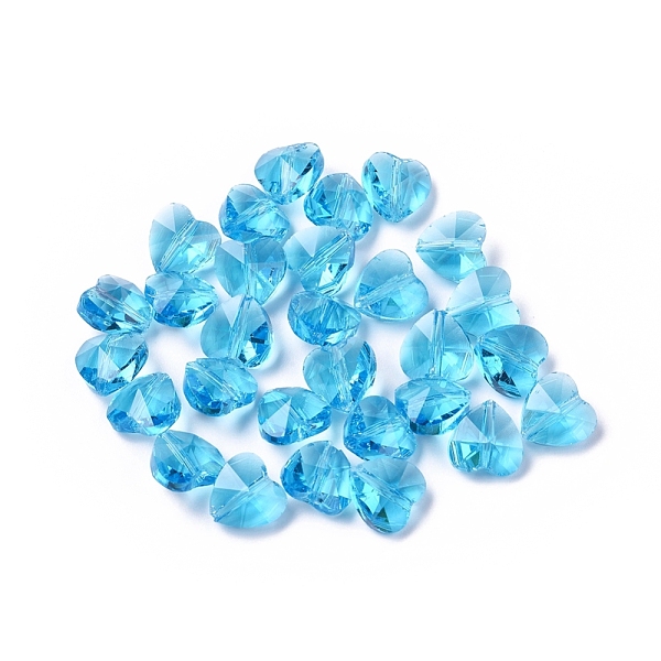 PandaHall Transparent Glass Beads, Faceted, Heart, Deep Sky Blue, 10x10x7mm, Hole: 1~1.2mm Glass Heart Blue
PandaHall Transparent Glass Beads, Faceted, Heart, Deep Sky Blue, 10x10x7mm, Hole: 1~1.2mm Glass Heart Blue