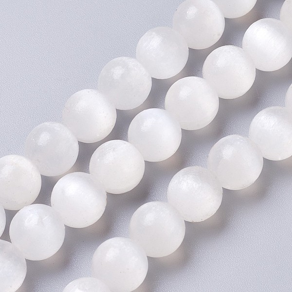 PandaHall Natural Selenite Beads Strands, Round, 10mm, Hole: 1mm, about 41pcs/strand, 16.14 inch(41m) Selenite Round
PandaHall Natural Selenite Beads Strands, Round, 10mm, Hole: 1mm, about 41pcs/strand, 16.14 inch(41m) Selenite Round