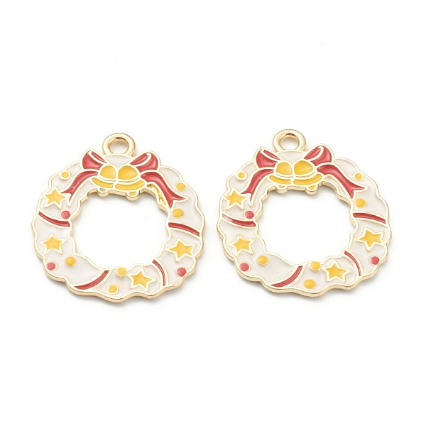 PandaHall Alloy Enamel Pendants, for Christmas, Light Gold Plated, Christmas Garland, Colorful, 23x19x1mm, Hole: 1mm Alloy+Enamel Flower
PandaHall Alloy Enamel Pendants, for Christmas, Light Gold Plated, Christmas Garland, Colorful, 23x19x1mm, Hole: 1mm Alloy+Enamel Flower