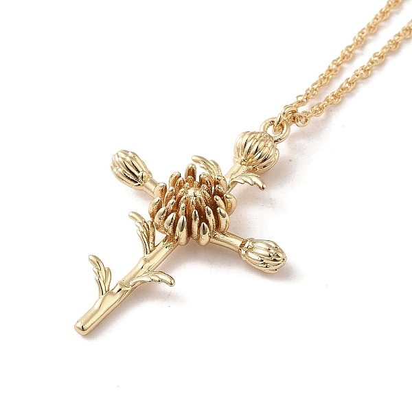 PandaHall 304 Stainless Steel Cross with Flower Pendant Necklaces for Women, Golden, 17.87 inch(45.4cm) 304 Stainless Steel Flower
PandaHall 304 Stainless Steel Cross with Flower Pendant Necklaces for Women, Golden, 17.87 inch(45.4cm) 304 Stainless Steel Flower