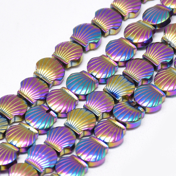 PandaHall Electroplate Non-magnetic Synthetic Hematite Beads Strands, Scallop/Shell, Multi-color Plated, 8x9x4mm, Hole: 1mm, about...
PandaHall Electroplate Non-magnetic Synthetic Hematite Beads Strands, Scallop/Shell, Multi-color Plated, 8x9x4mm, Hole: 1mm, about...