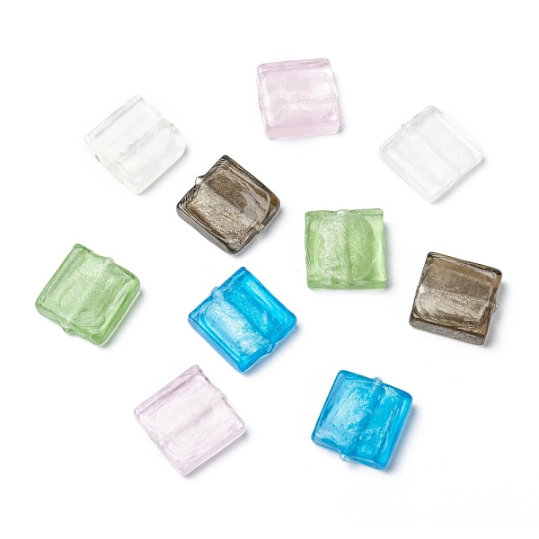 PandaHall Handmade Silver Foil Lampwork Beads, Square, Mixed Color, 20x20x6mm Silver Foil Square Multicolor
PandaHall Handmade Silver Foil Lampwork Beads, Square, Mixed Color, 20x20x6mm Silver Foil Square Multicolor