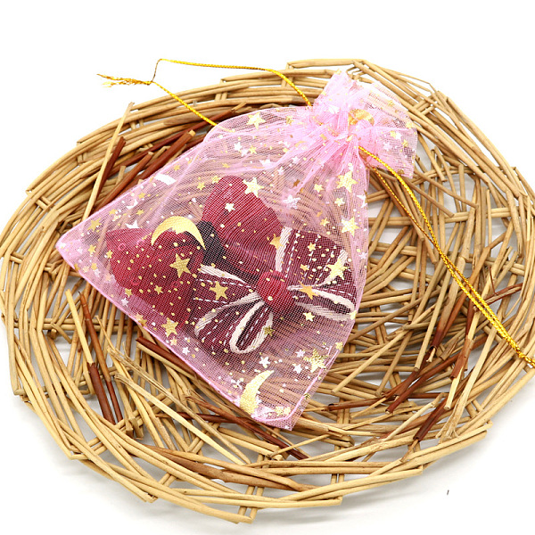 PandaHall Hot Stamping Rectangle Organza Drawstring Gift Bags, Storage Bags with Moon and Star Print, Pearl Pink, 9x7cm Organza Rectangle
PandaHall Hot Stamping Rectangle Organza Drawstring Gift Bags, Storage Bags with Moon and Star Print, Pearl Pink, 9x7cm Organza Rectangle