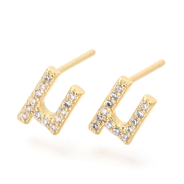 PandaHall Brass Micro Pave Clear Cubic Zirconia Stud Earrings, Greek Alphabet, Real 18k Gold Plated, Letter.M, 8x5.5x1.9mm, Pin: 0.9mm Cubic...
PandaHall Brass Micro Pave Clear Cubic Zirconia Stud Earrings, Greek Alphabet, Real 18k Gold Plated, Letter.M, 8x5.5x1.9mm, Pin: 0.9mm Cubic...