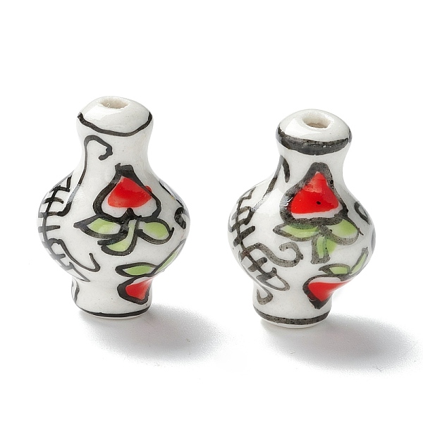 PandaHall Handmade Porcelain Beads, Pearlized, Vase with Peach Pattern, White, 21~22x14~15mm, Hole: 2~2.5mm Porcelain Vase White
PandaHall Handmade Porcelain Beads, Pearlized, Vase with Peach Pattern, White, 21~22x14~15mm, Hole: 2~2.5mm Porcelain Vase White