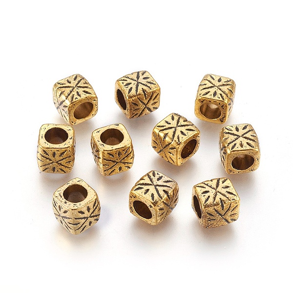 PandaHall Tibetan Style Alloy Spacer Beads, Antique Golden Color, Lead Free & Cadmium Free, Barrel, Size: about 9mm wide, 9mm long, 9mm...
PandaHall Tibetan Style Alloy Spacer Beads, Antique Golden Color, Lead Free & Cadmium Free, Barrel, Size: about 9mm wide, 9mm long, 9mm...
