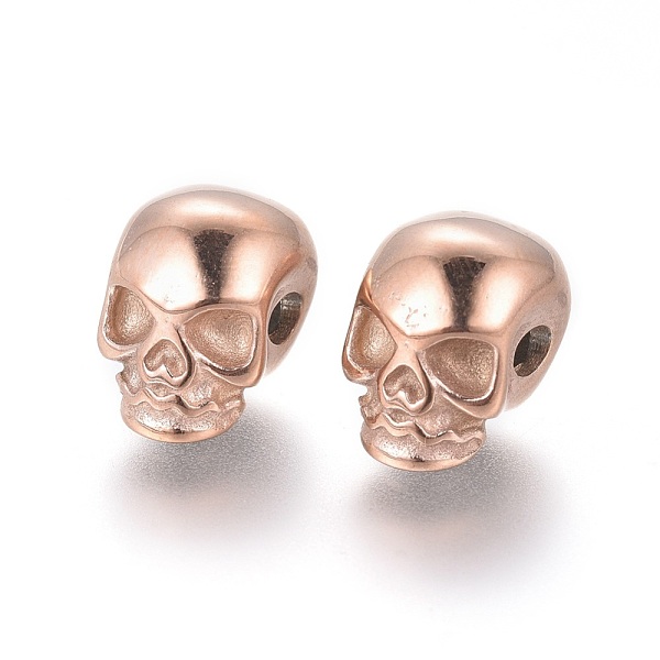 PandaHall Ion Plating(IP) 304 Stainless Steel Beads, Skull, Rose Gold, 11x8x10mm, Hole: 2.5mm 304 Stainless Steel Skull
PandaHall Ion Plating(IP) 304 Stainless Steel Beads, Skull, Rose Gold, 11x8x10mm, Hole: 2.5mm 304 Stainless Steel Skull