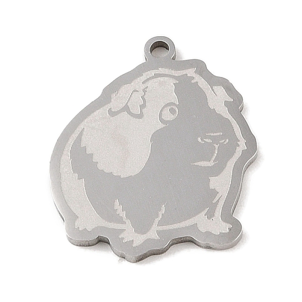PandaHall 304 Stainless Steel Pendants, Guinea Pig Charm, Stainless Steel Color, 24.5x20.5x1.5mm, Hole: 1mm 304 Stainless Steel Other Animal
PandaHall 304 Stainless Steel Pendants, Guinea Pig Charm, Stainless Steel Color, 24.5x20.5x1.5mm, Hole: 1mm 304 Stainless Steel Other Animal