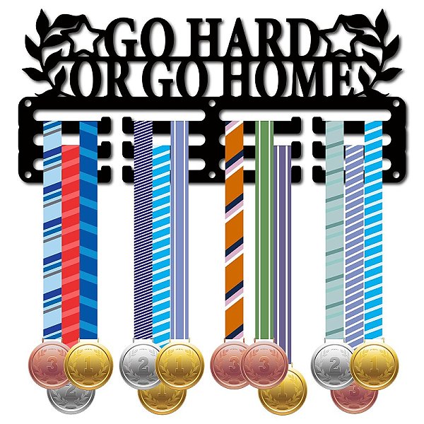 PandaHall Sports Theme Iron Medal Hanger Holder Display Wall Rack, 3-Line, with Screws, Word, 130x290mm, Hole: 5mm Iron Word Black
PandaHall Sports Theme Iron Medal Hanger Holder Display Wall Rack, 3-Line, with Screws, Word, 130x290mm, Hole: 5mm Iron Word Black